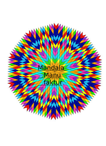 Gechanneltes Mandala 3 A3
