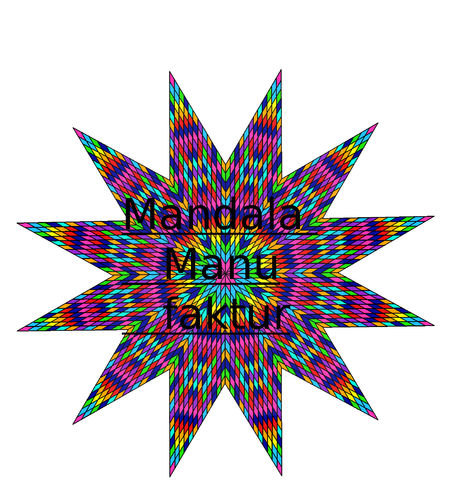 Gechanneltes Mandala 7 A3