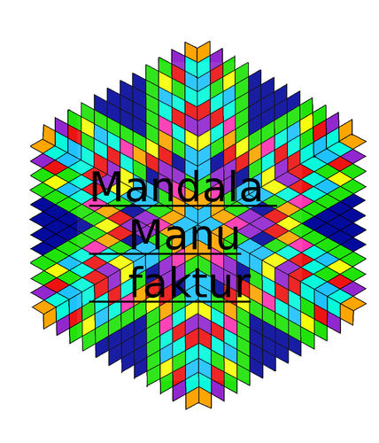 Gechanneltes Mandala 9 A3