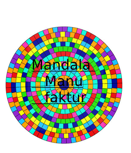 Gechanneltes Mandala 20 A3