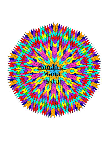 Gechanneltes Mandala 22 A3