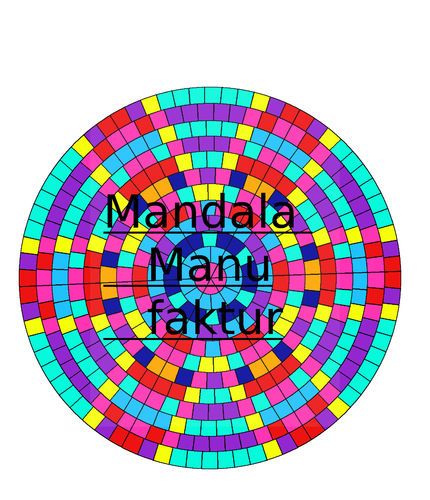 Gechanneltes Mandala 28 A3