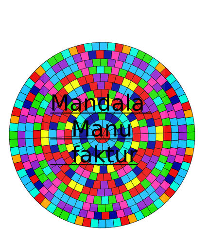Gechanneltes Mandala 27 A3