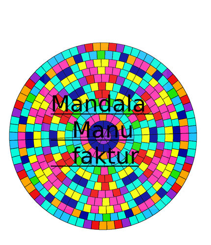 Gechanneltes Mandala 41 A3